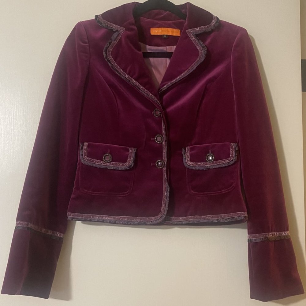 Cynthia Steffe Velvet Blazer